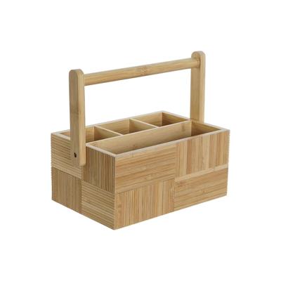 Bestekorganizer DKD Home Decor Natuurlijk Bamboe 27 x 16,5 x 11,5 cm