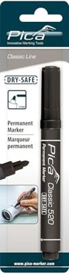 Pica 520/46 Permanent Marker rond zwart blister - PI52046SB Pica 520/46 Permanent Marker rond zwart blister - PI52046SB