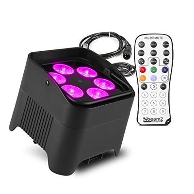 BeamZ BBP96S accu PAR spot 6 x 12 W WDMX - thumbnail