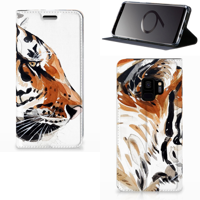 Bookcase Samsung Galaxy S9 Watercolor Tiger - thumbnail