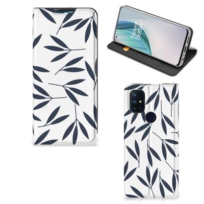 OnePlus Nord N10 5G Smart Cover Leaves Blue OnePlus Nord N10 5G Smart Cover Leaves Blue