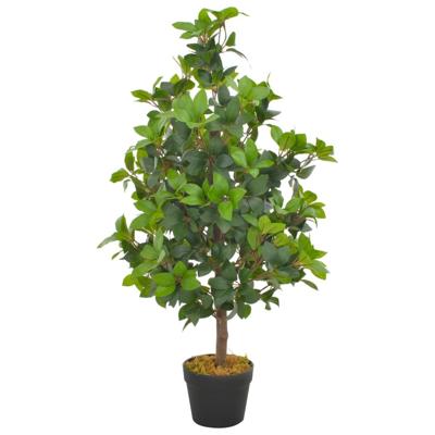 vidaXL Kunstplant met pot laurierboom 90 cm groen vidaXL Kunstplant met pot laurierboom 90 cm groen