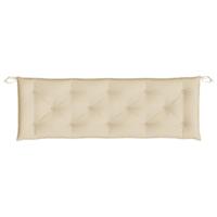 VidaXL Tuinbankkussens 2 st 150x50x7 cm oxford stof beige - thumbnail