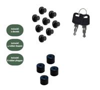 Pakketbrievenbus brasq 105x38x24cm pb400 zwart - thumbnail