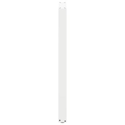 Bartafelpoten 2 st U-vormig 50x(110-111) cm staal wit