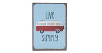 Clayre & Eef magneet live simply 5x7 cm - thumbnail