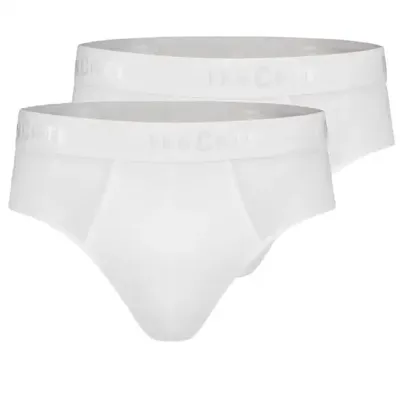 Basics 2-Pack heren sportslips - 32319 - Heren slips met elastische band - Biologisch katoen - Mannen ondergoed