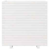 Plantenbak 70x40x72,5 cm massief grenenhout wit - thumbnail