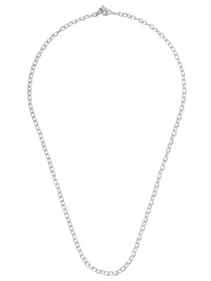 Loree Rodkin 14kt gold diamond small Flinstone chain necklace - SILVER