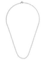 Loree Rodkin 14kt gold diamond small Flinstone chain necklace - SILVER - thumbnail