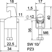 OBO Bettermann 1186702 Beugelklem 1 stuk(s) - thumbnail