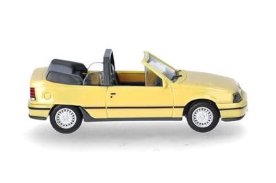 Herpa 421027 H0 Auto Opel Kadett E GSI Cabrio, Jamaica geel
