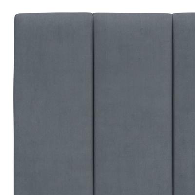 Bed met matras fluweel donkergrijs 120x200 cm - thumbnail