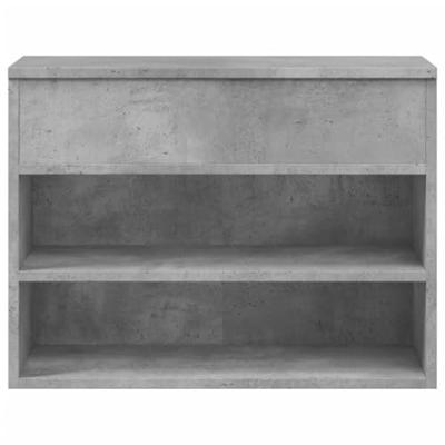 VidaXL Schoenenbank 60x30x45 cm bewerkt hout betongrijs