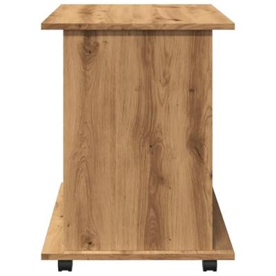 Rolkast 60x45x60 cm bewerkt hout artisanaal eikenkleurig