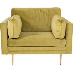 Nohr Fauteuil 'Tylan' Velvet, kleur Groen