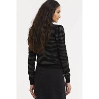 ONLY trui ONLCERIE met zebraprint zwart - thumbnail