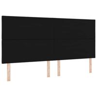 LED Hoofdbord - Zwart met Diamantblok Ontwerp - 200 cm - Fluweel - thumbnail