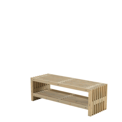 Tuinbank Hout Rustik 138 CM