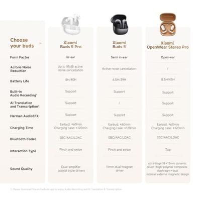 Oordopjes Xiaomi M2503E1 Grijs