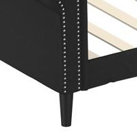 Slaapbank 80x200 cm kunstleer zwart - thumbnail