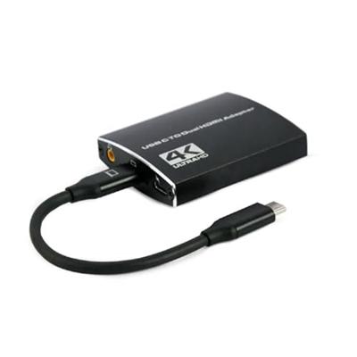 USB-C naar dubbele HDMI adapter, 4K 60Hz, zwart USB-C naar dubbele HDMI adapter, 4K 60Hz, zwart