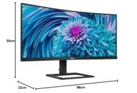 Philips E-Line E2 346E2CUAE/00 34 Wide Quad HD 100Hz USB-C Curved VA Monitor - thumbnail