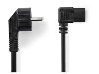 Nedis Stroomkabel Schuko Haaks 3m - thumbnail