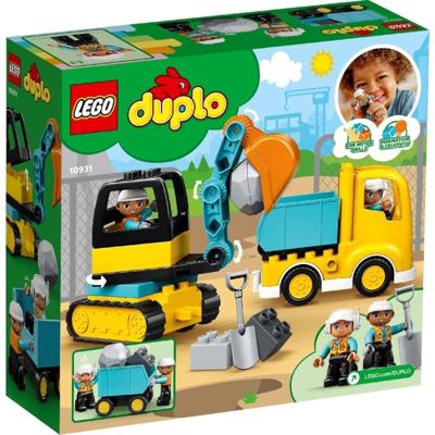 LEGO DUPLO Constructie 10931 Vrachtwagen en graaflaadmachine LEGO DUPLO Constructie 10931 Vrachtwagen en graaflaadmachine