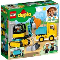 LEGO DUPLO Constructie 10931 Vrachtwagen en graaflaadmachine - thumbnail