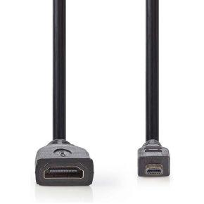 Nedis High Speed ??HDMI-Kabel met Ethernet | 0.2 m | 1 stuks - CVGP34790BK02 CVGP34790BK02
