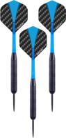 Engelhart Longfield darts steeltip dartpijl set 23 gram zwart/blauw 3 stuks - thumbnail