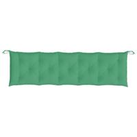 VidaXL Tuinbankkussens 2 st 180x50x7 cm oxford stof groen - thumbnail