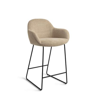 Jesper Home Barkruk 'Kushi' Slide Black, kleur Desert Dunes (zithoogte 67cm)