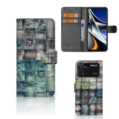 Wallet Case met Pasjes Xiaomi Poco X4 Pro 5G Spijkerbroeken