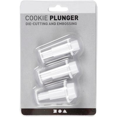 Creativ Company uitsteekvormen met stempel cirkel, 3st.