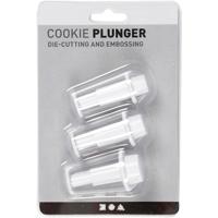 Creativ Company uitsteekvormen met stempel cirkel, 3st. - thumbnail