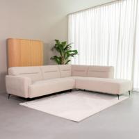 LABEL51 Hoekbank 'Bolzano' Rechts, Bouclé, kleur Naturel - thumbnail