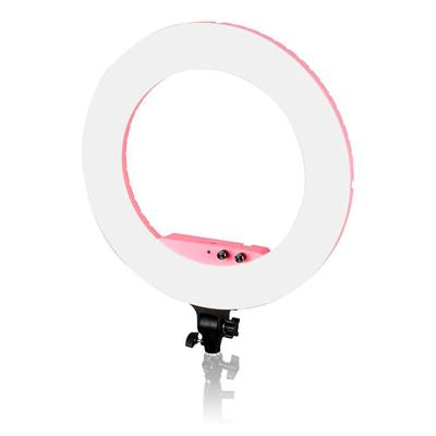 Caruba Round Vlogger 18 inch LED set PRO met tas Pink Caruba Round Vlogger 18 inch LED set PRO met tas Pink
