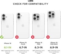 Urban Armor Gear Plyo Case Backcover Apple iPhone 16 Ice, Transparant Inductieve lading - thumbnail