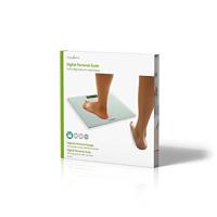 Nedis Personenweegschaal | Digitaal | Wit | Gehard Glas | 1 stuks - PESC500WT PESC500WT - thumbnail
