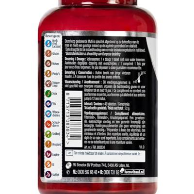 Lucovitaal Multi Man 50+ 40Tabletten Lucovitaal Multi Man 50+ 40Tabletten