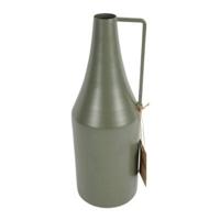 Vaas Bottle metaal groen 29 cm | 8 stuks - thumbnail