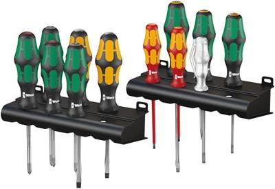 Wera Kraftform XXL Schroevendraaierset Werkplaats 12-delig Plat, Kruiskop Phillips, Kruiskop Pozidriv Wera Kraftform XXL Schroevendraaierset Werkplaats 12-delig Plat, Kruiskop Phillips, Kruiskop Pozidriv