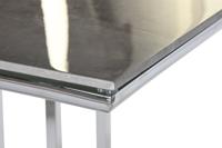 Eettafel DKD Home Decor Zilverkleurig Kristal Staal 180 x 90 x 75 cm Wit - thumbnail