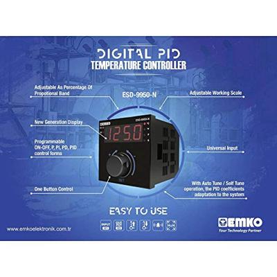 Emko ESD-9950-N 2-punt, P, PI, PD, PID Temperatuurregelaar -200 tot 1700 °C (l x b x h) 110 x 96 x 96 mm Emko ESD-9950-N 2-punt, P, PI, PD, PID Temperatuurregelaar -200 tot 1700 °C (l x b x h) 110 x 96 x 96 mm