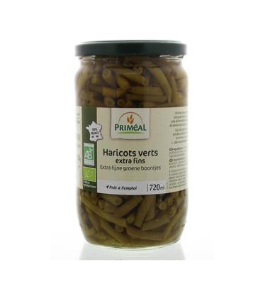 Primeal Haricots verts sperziebonen extra fijn bio 660 Gram