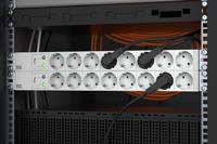 Bachmann 333.601 19 inch Stekkerdoos voor patchkast 1.5 HE Geaarde contactdoos Lichtgrijs - thumbnail