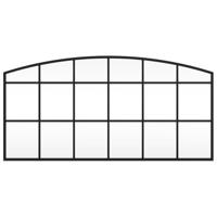VidaXL Wandspiegel boog 80x40 cm ijzer zwart - thumbnail