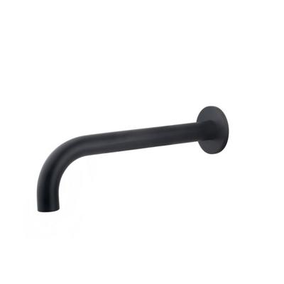 Wiesbaden Caral inbouw uitloop 25 cm messing zwart mat